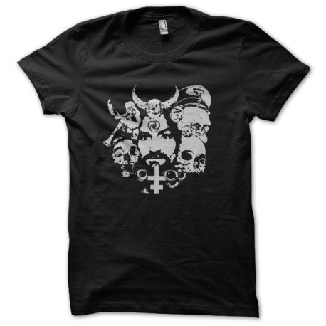 tee shirt charles manson sataniste noir