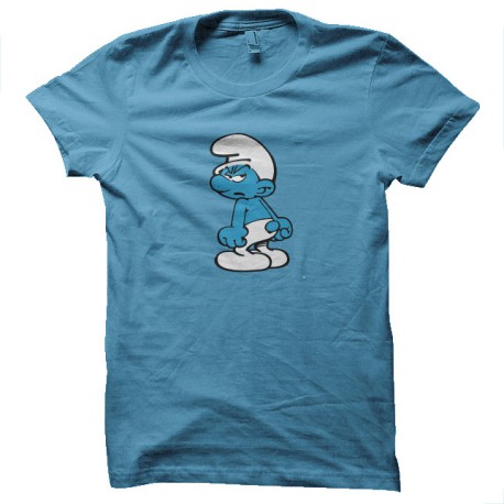 Shirt Turquoise Grumpy Smurf