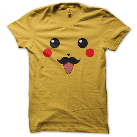 shirt pikachu-have yellow mustache