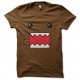 tee shirt domo kun marron