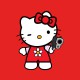 kitty red shirt gun