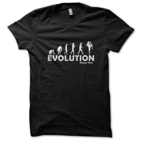 Camiseta de la evolución de muay tailandés negro