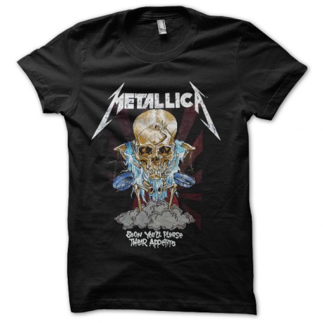 metallica camisa de los cráneos negros