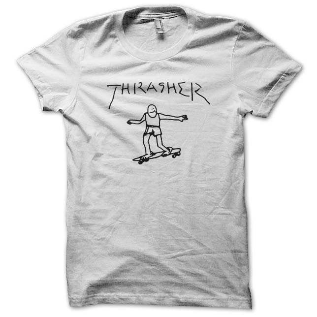 polera thrasher blanca