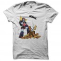 Tee de camisa de leñador blanca Grendizer