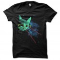 gato de la camiseta de los rayos láser de espacio