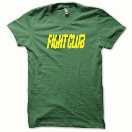 Club de la lucha camiseta amarilla / verde botella