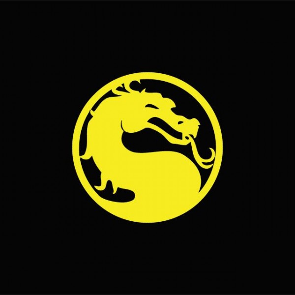 T-shirt Mortal Kombat yellow on black